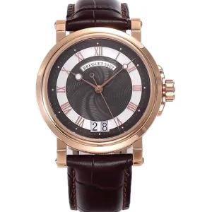 Breguet Marine Automatic Big Date 5817 Brown Dial Watch in Rose Gold