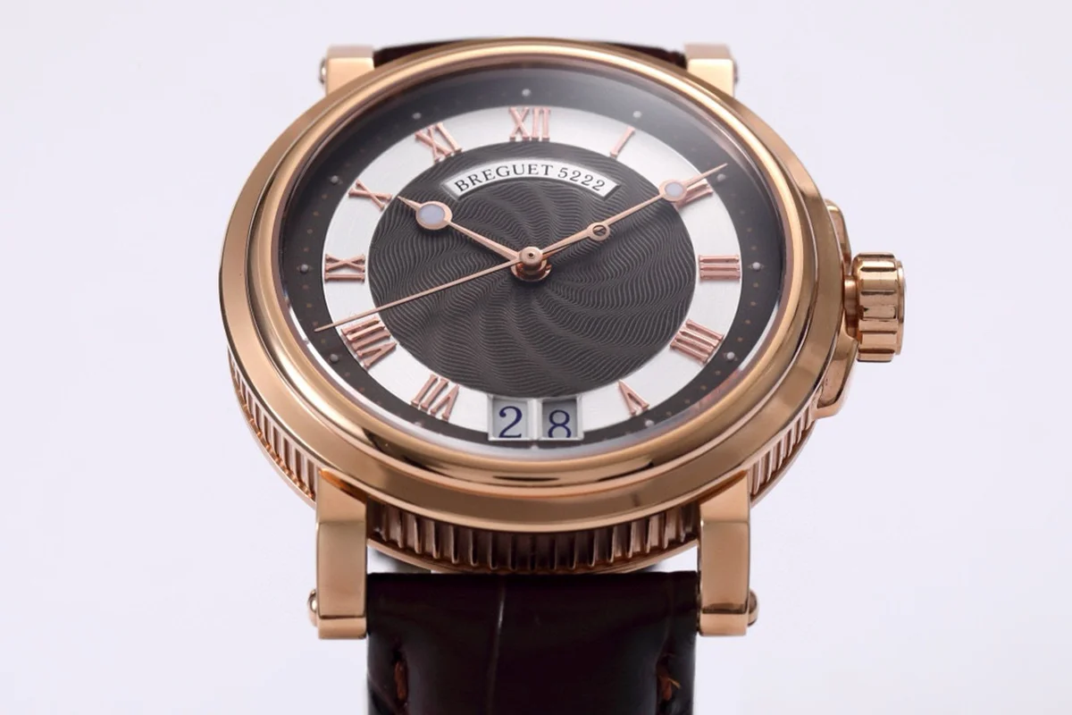 Breguet Marine Automatic Big Date 5817 Brown Dial Watch in Rose Gold