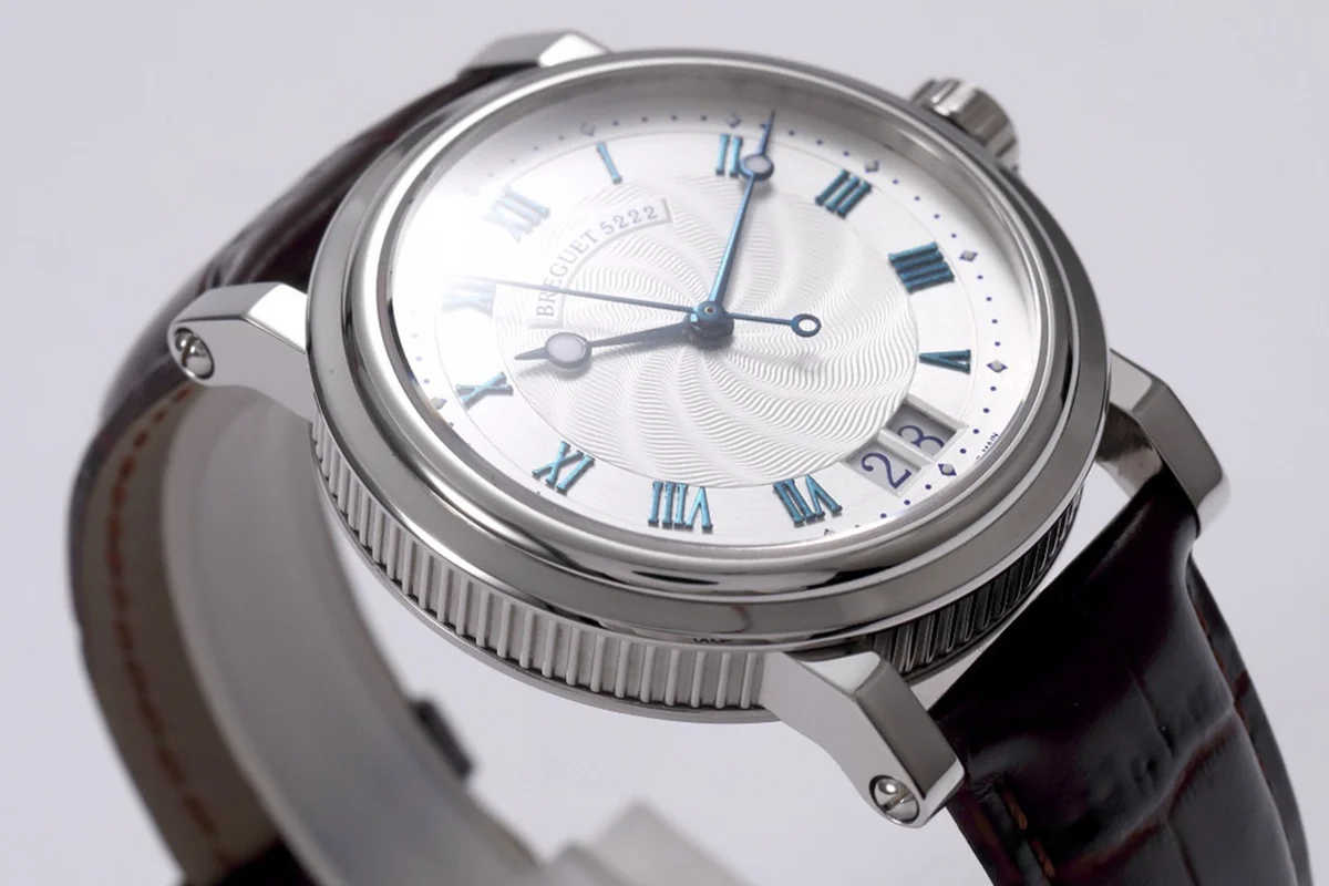 Breguet Marine Automatic Big Date 5817 Silver Dial Watch in Steel