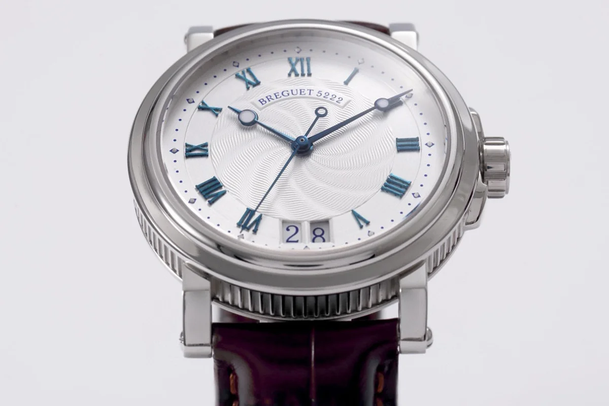 Breguet Marine Automatic Big Date 5817 Silver Dial Watch in Steel