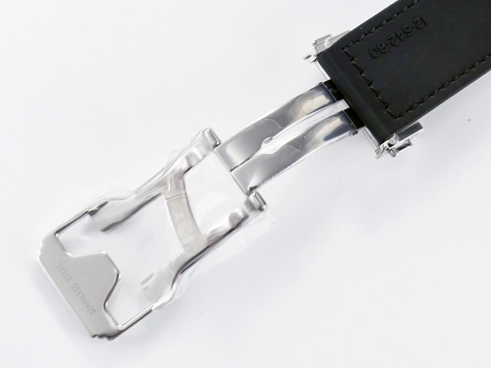 Classic Fusion 42mm SS JJF 1:1 Best Edition White Dial on Black Gummy Leather Strap