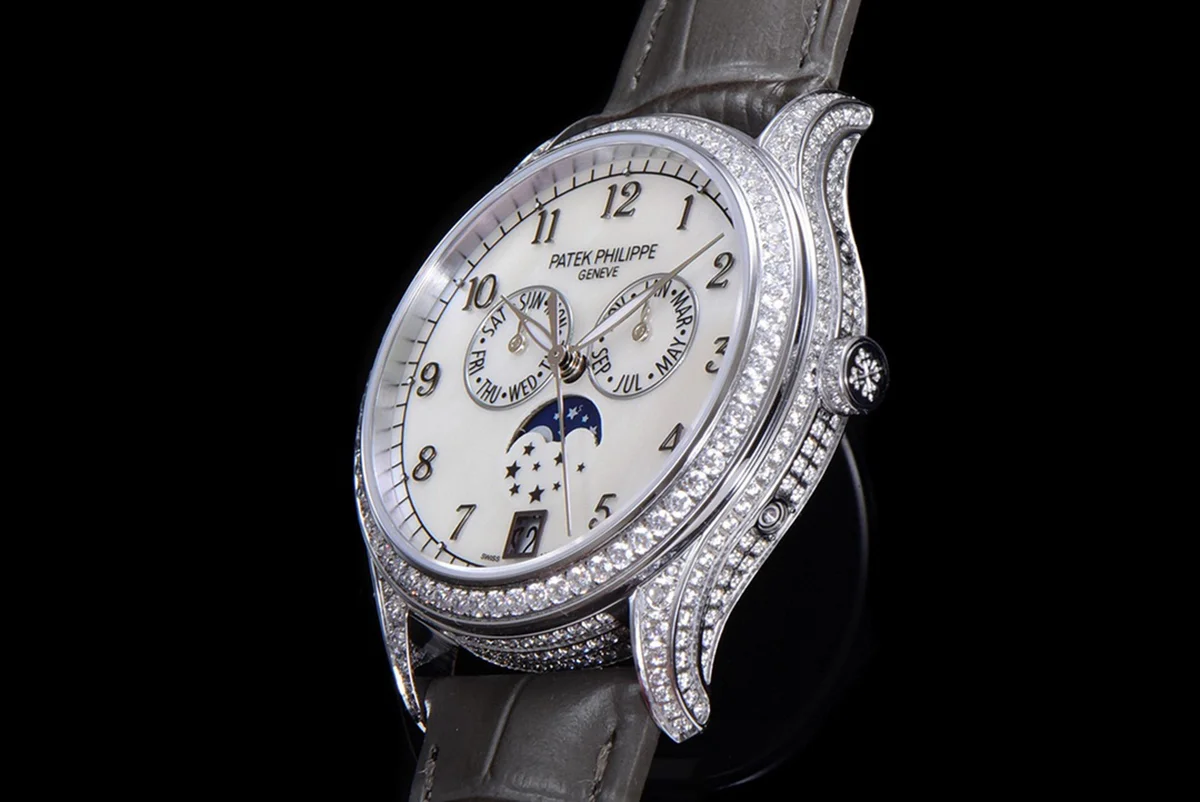 Complications 4948G Annual Calendar Moonphase MOP Dial in White Gold on Leather Strap