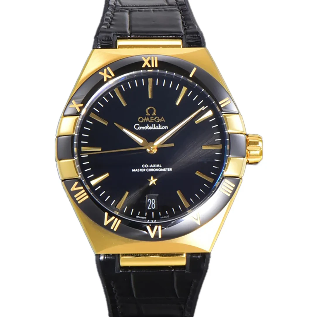 Constellation Co-Axial Master Chronometer 41mm Black Dial in Yellow Gold