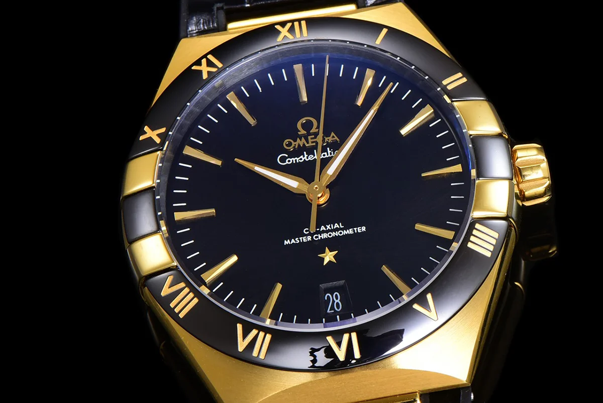 Constellation Co-Axial Master Chronometer 41mm Black Dial in Yellow Gold