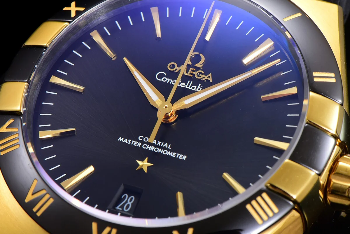 Constellation Co-Axial Master Chronometer 41mm Black Dial in Yellow Gold
