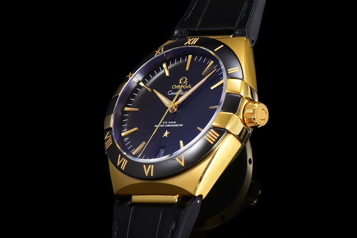 Constellation Co-Axial Master Chronometer 41mm Black Dial in Yellow Gold