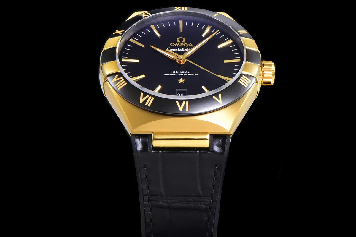Constellation Co-Axial Master Chronometer 41mm Black Dial in Yellow Gold