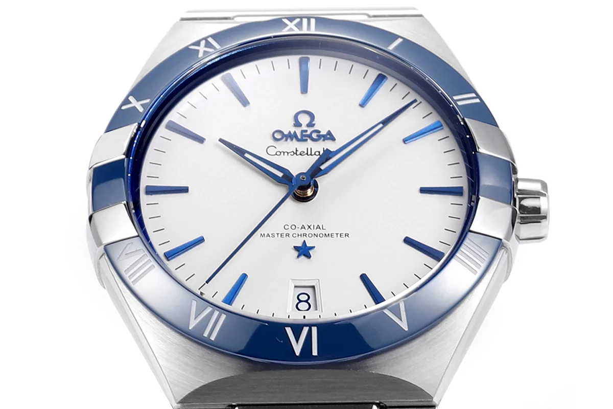 Constellation Co-Axial Master Chronometer 41mm White Dial with Ceramic Bezel on Bracelet