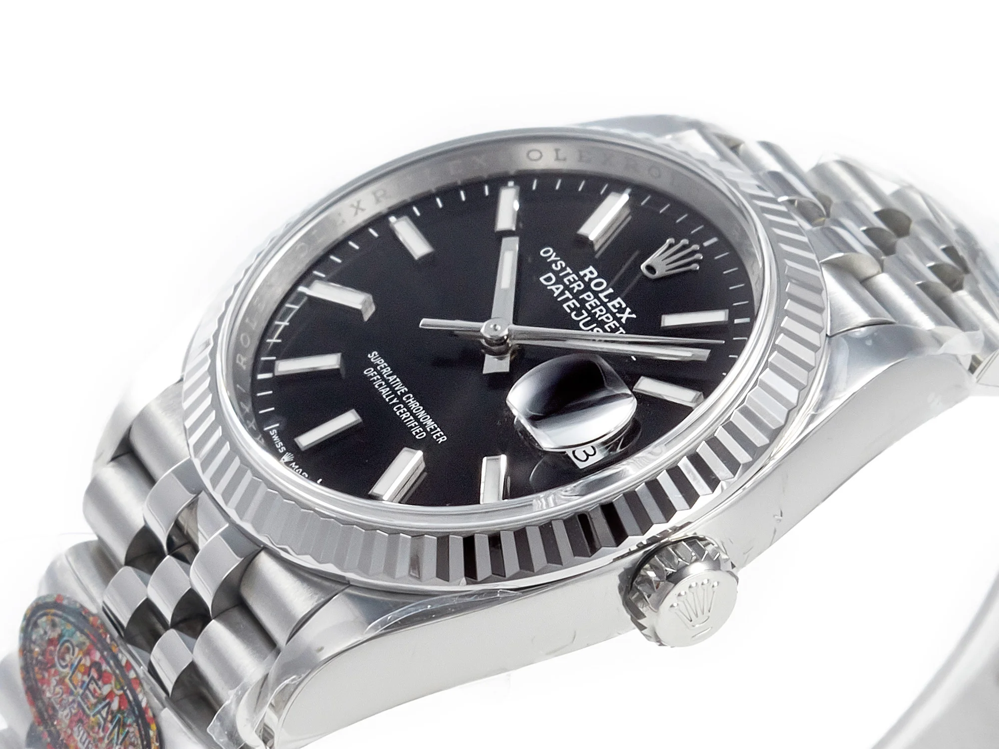 DateJust 36 126234 904L SS Clean 1:1 Best Edition Fluted Bezel Black Dial on Jubilee Bracelet VR3235