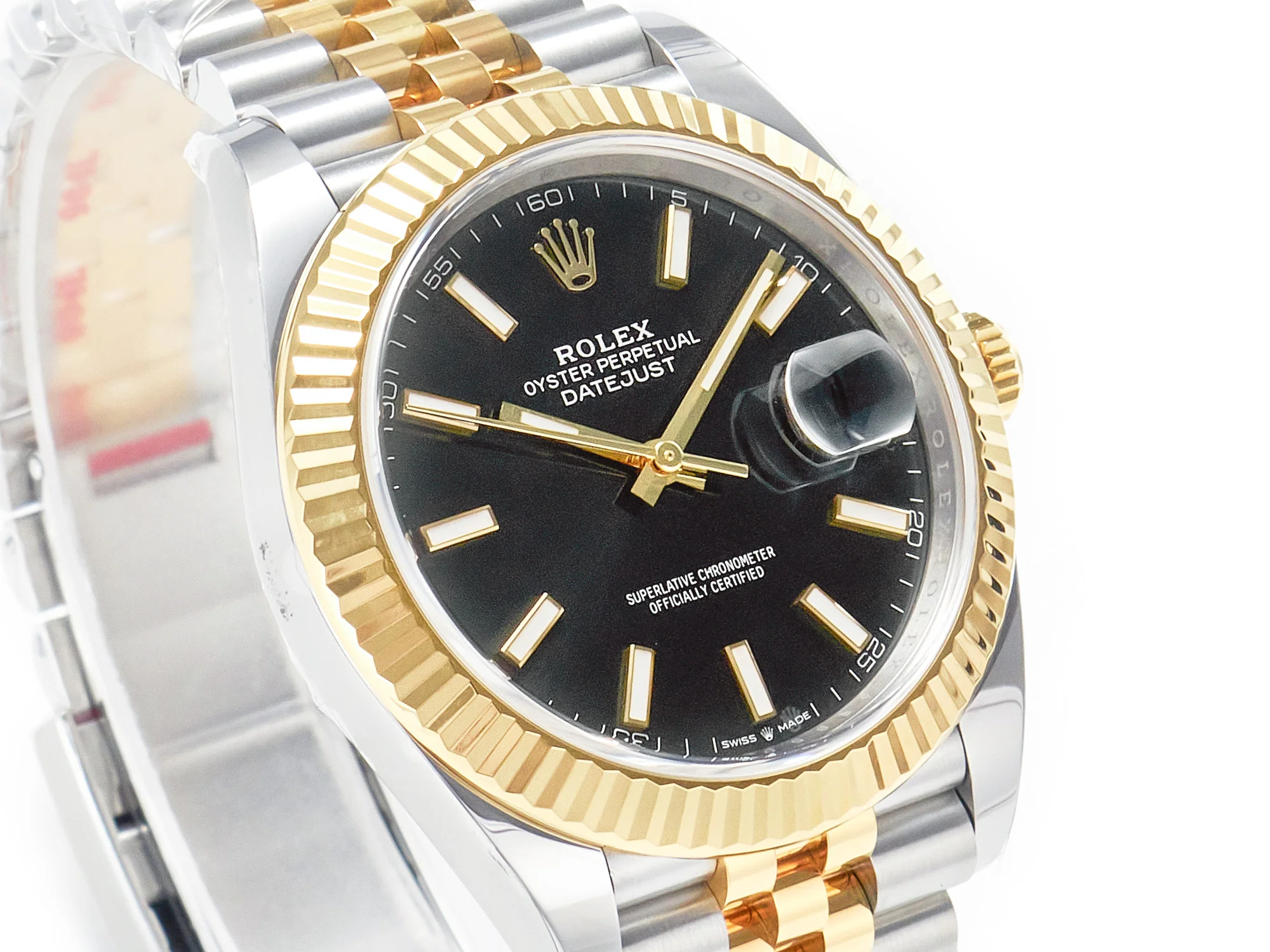 DateJust 41 126333 904L SS/RG Clean 1:1 Best Edition Steel Black Stick Dial on Jubilee Bracelet VR3235