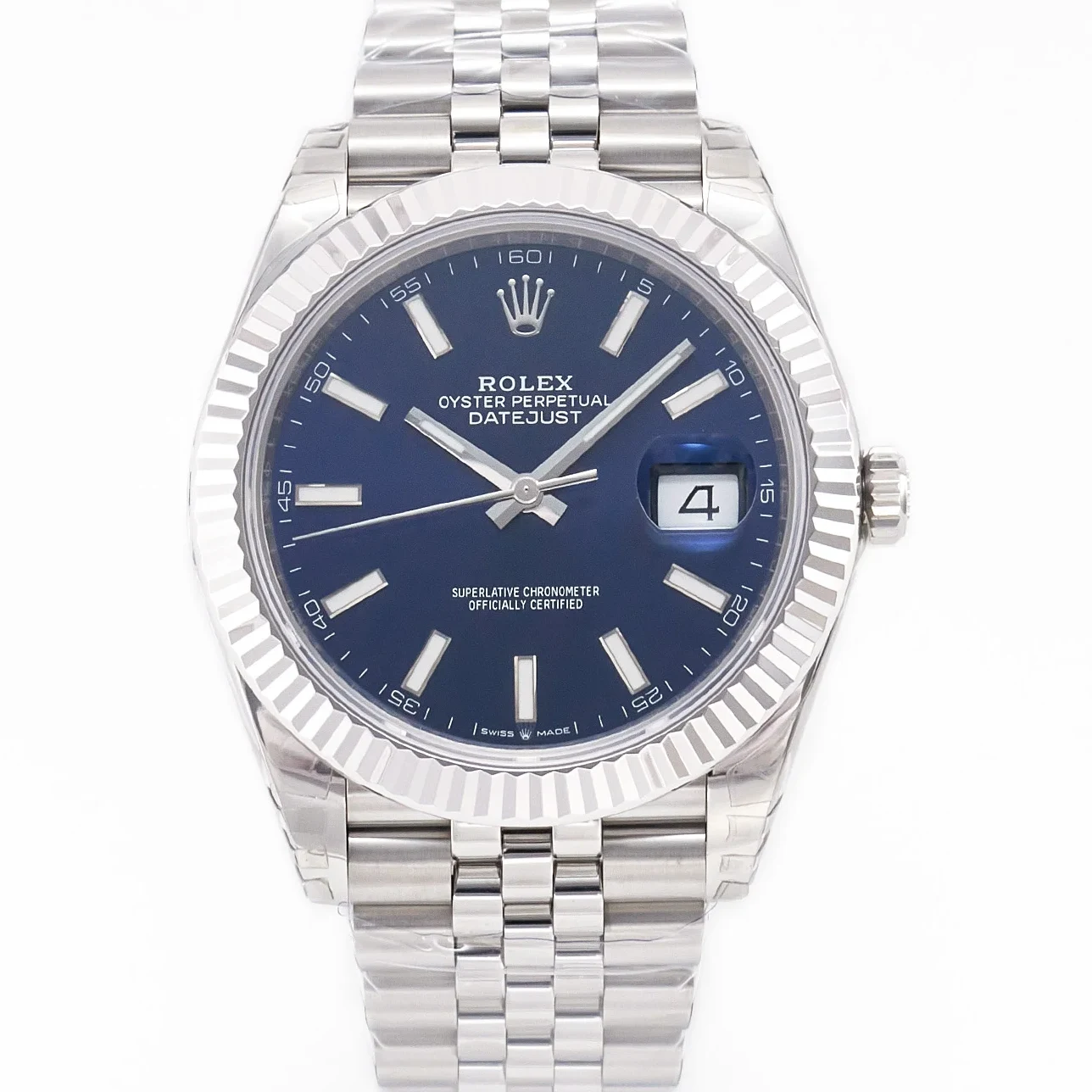 DateJust 41 126334 904L SS VSF 1:1 Best Edition Blue Dial on Jubilee Bracelet VS3235 V2 (133g)