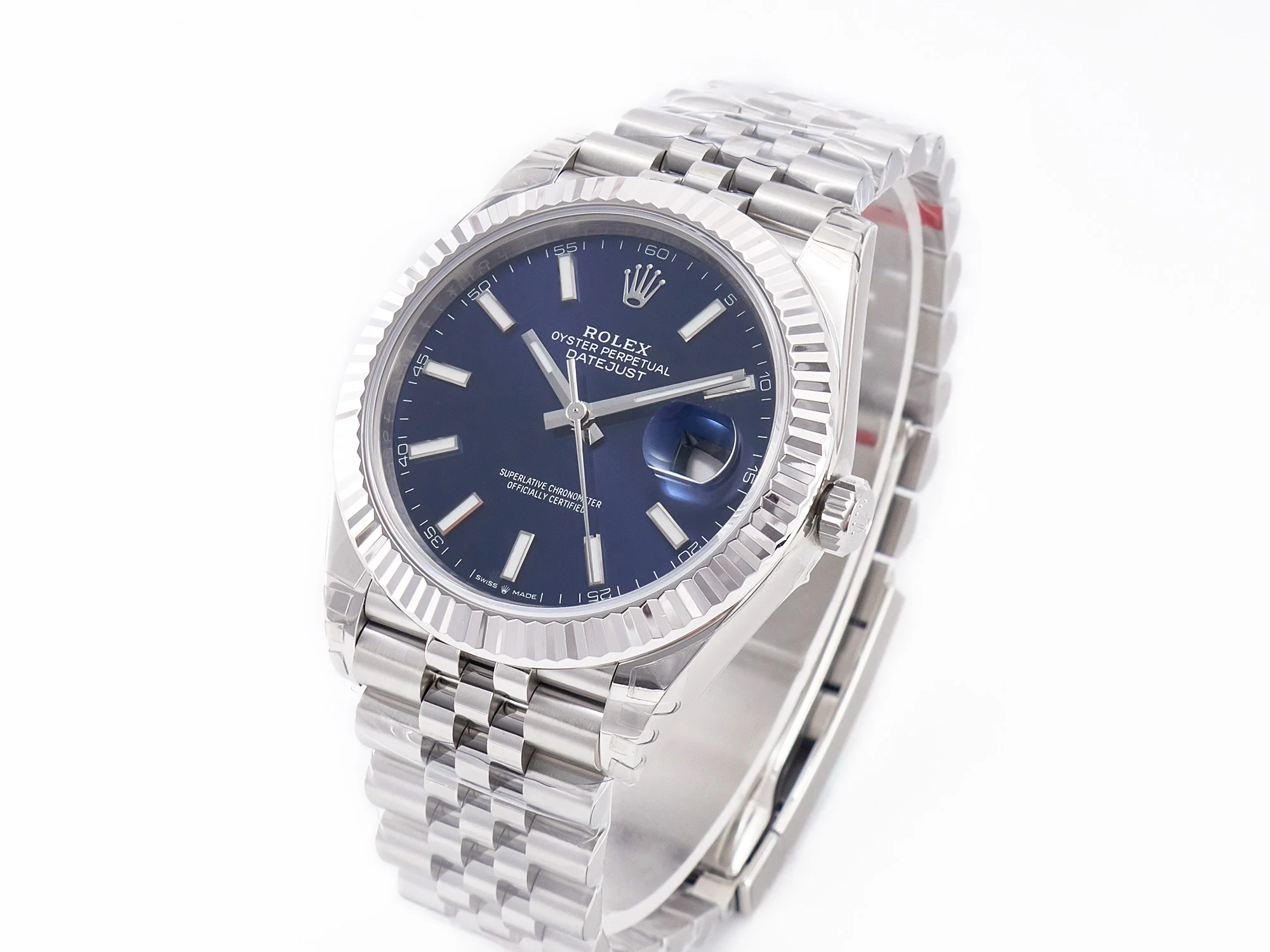DateJust 41 126334 904L SS VSF 1:1 Best Edition Blue Dial on Jubilee Bracelet VS3235 V2 (133g)