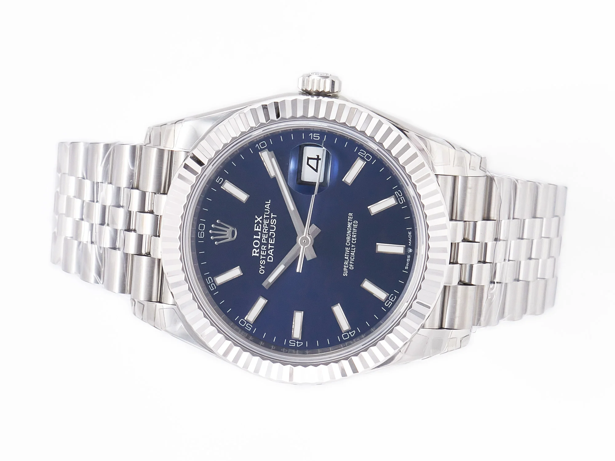 DateJust 41 126334 904L SS VSF 1:1 Best Edition Blue Dial on Jubilee Bracelet VS3235 V2 (133g)