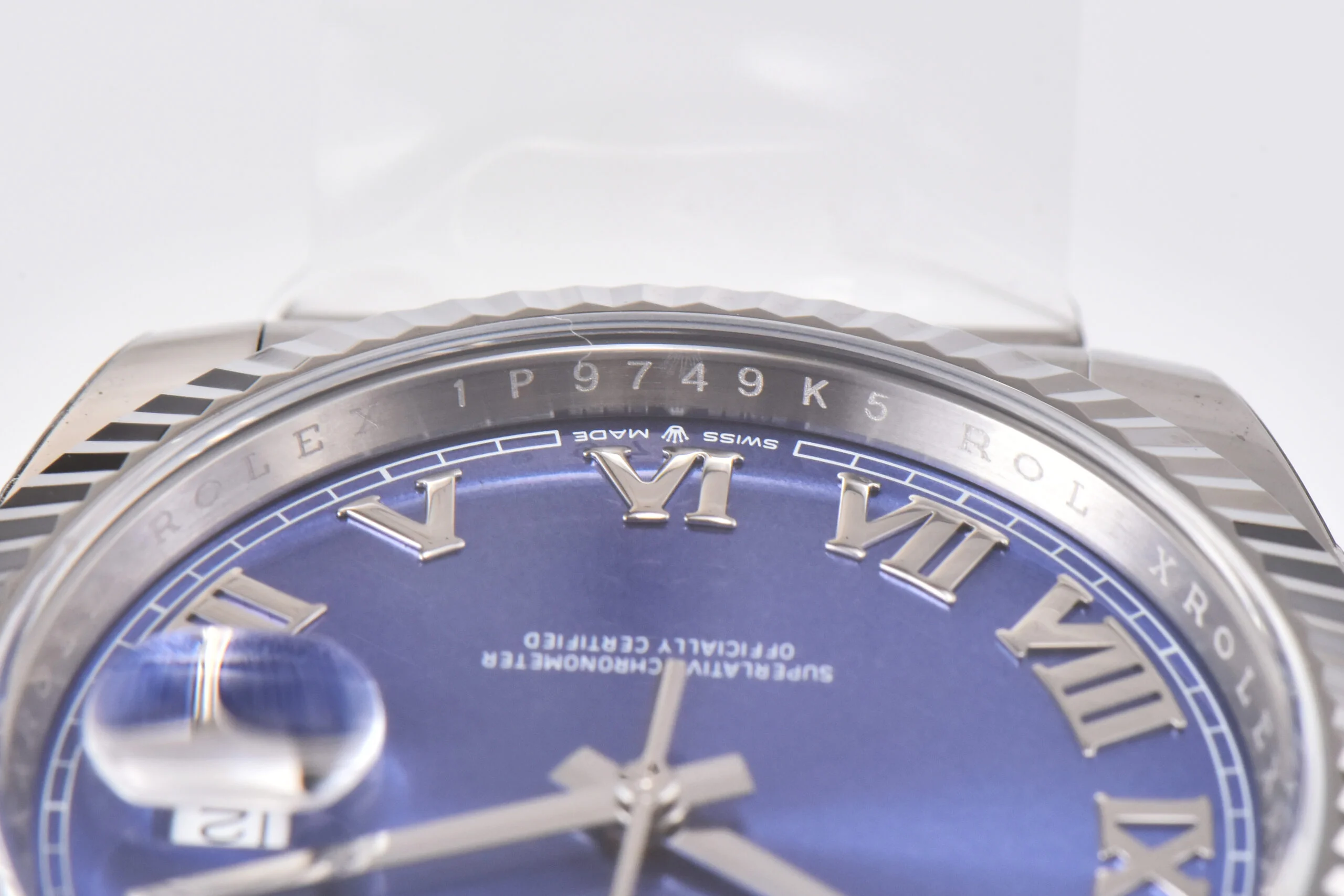 Datejust 41 126334 Azzurro Blue Dial Roman Markers on Oyster Bracelet