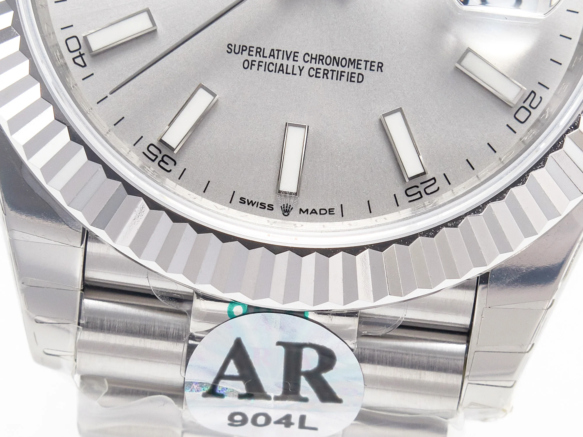 DateJust 41 126334 Fluted Bezel ARF 1:1 Best Edition 904L Steel Silver Stick Dial on Jubilee Bracelet VR3235