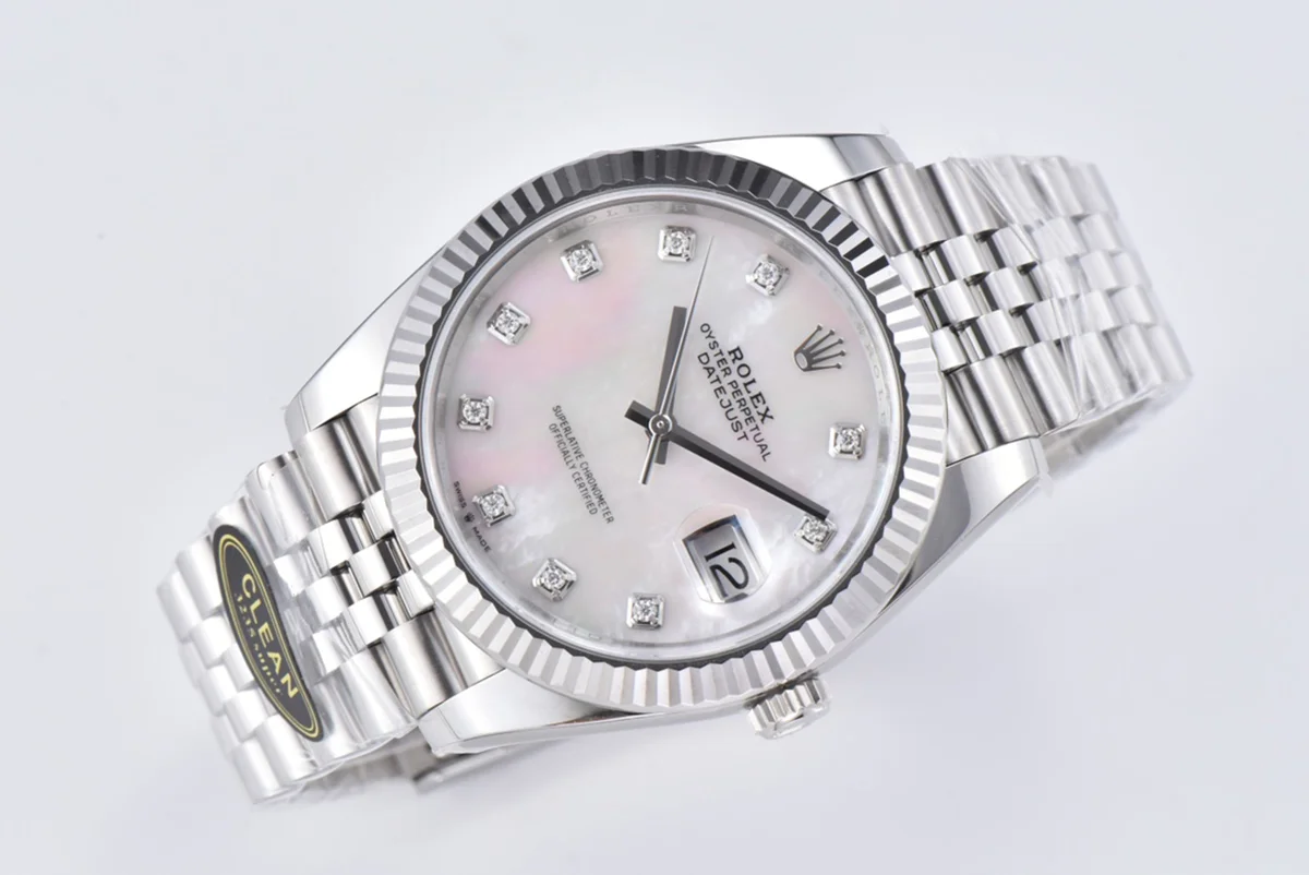 Datejust 41 126334 MOP Dial Diamond Markers on Jubilee Bracelet