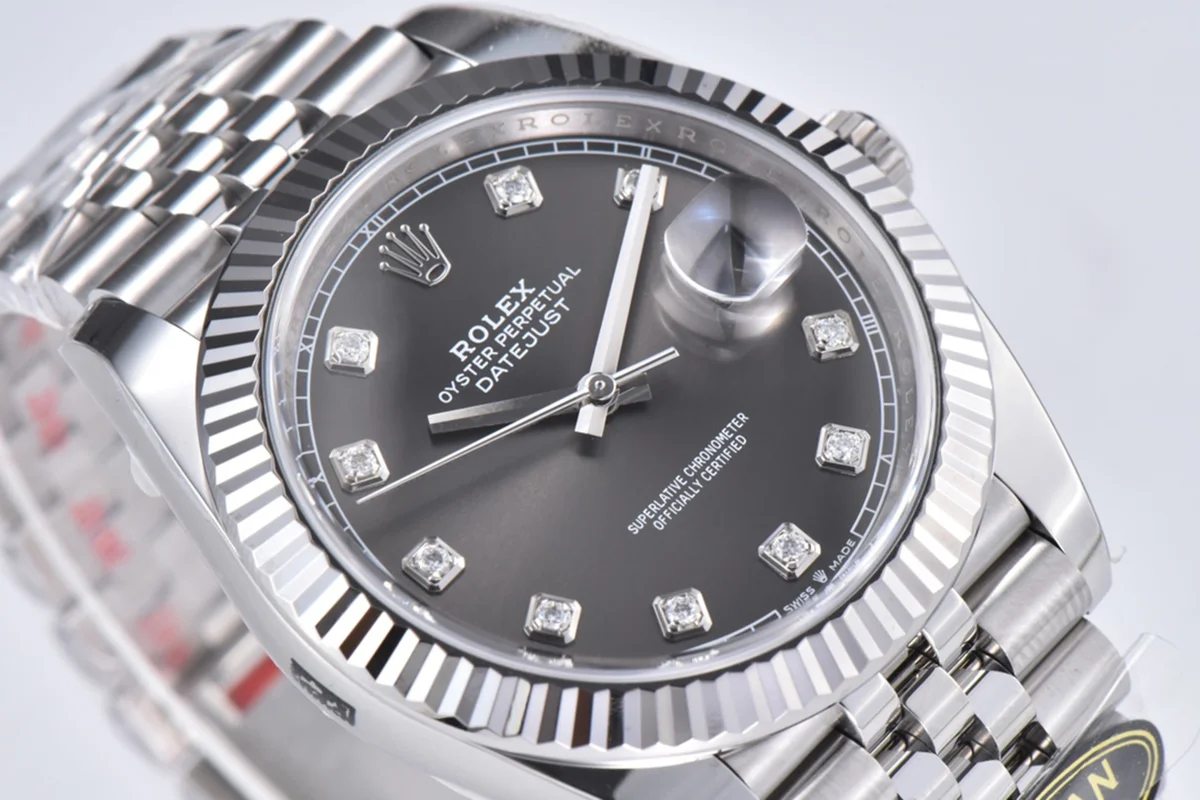 Datejust 41 126334 Slate Dial Diamond Markers on Jubilee Bracelet