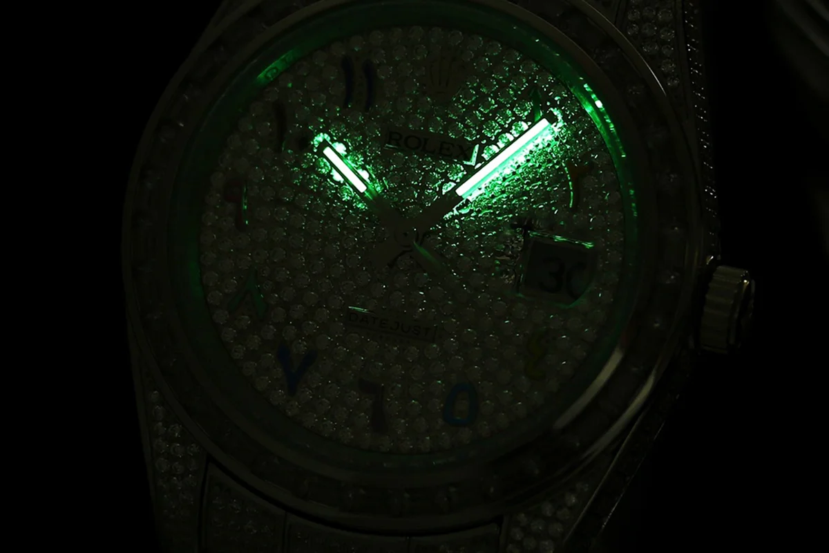 Datejust 41 Custom Diamond Paved Dial in Steel