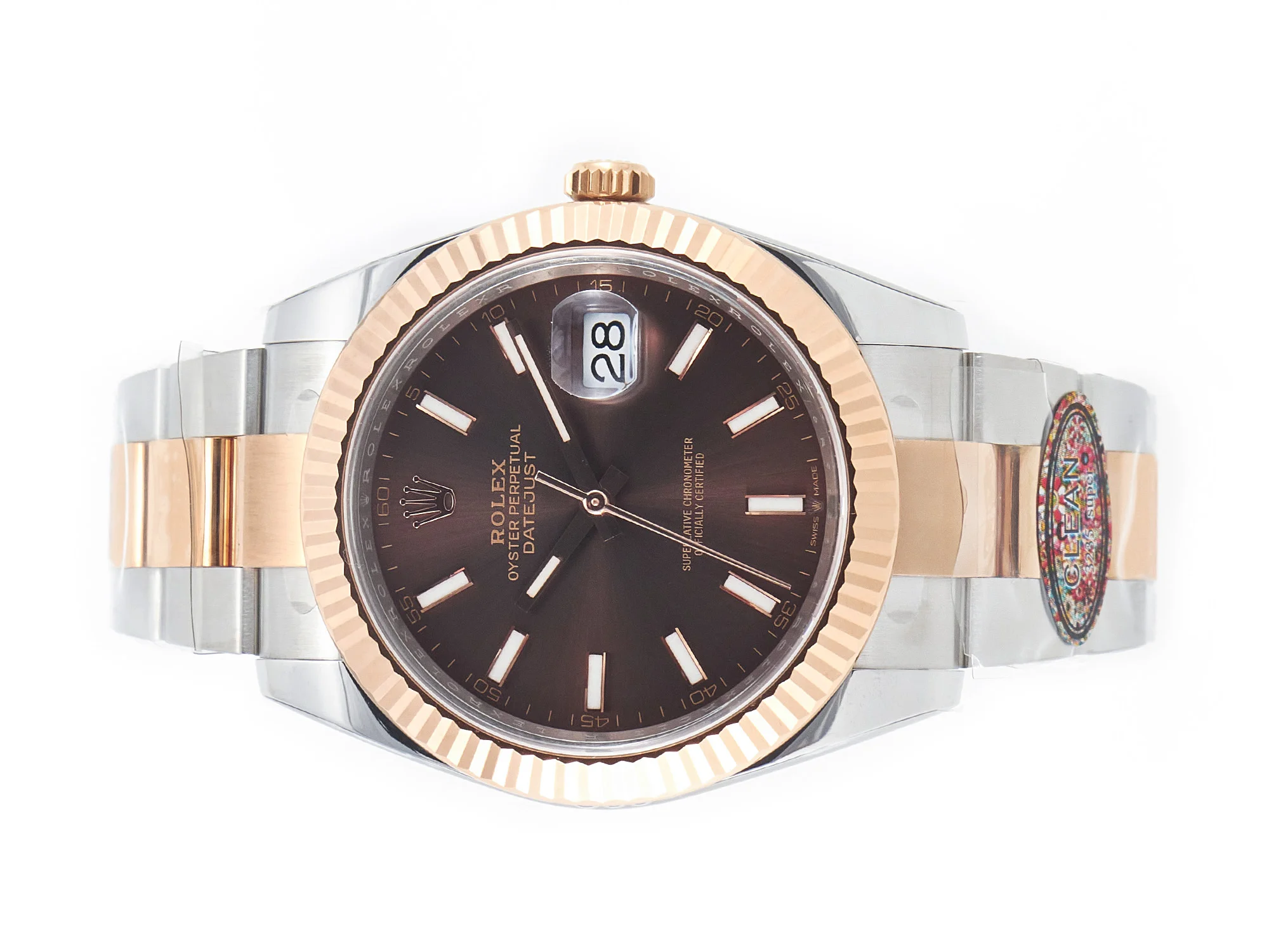DateJust 41mm 126331 904L SS/RG Clean 1:1 Best Edition Brown Dial on Oyster Bracelet VR3235