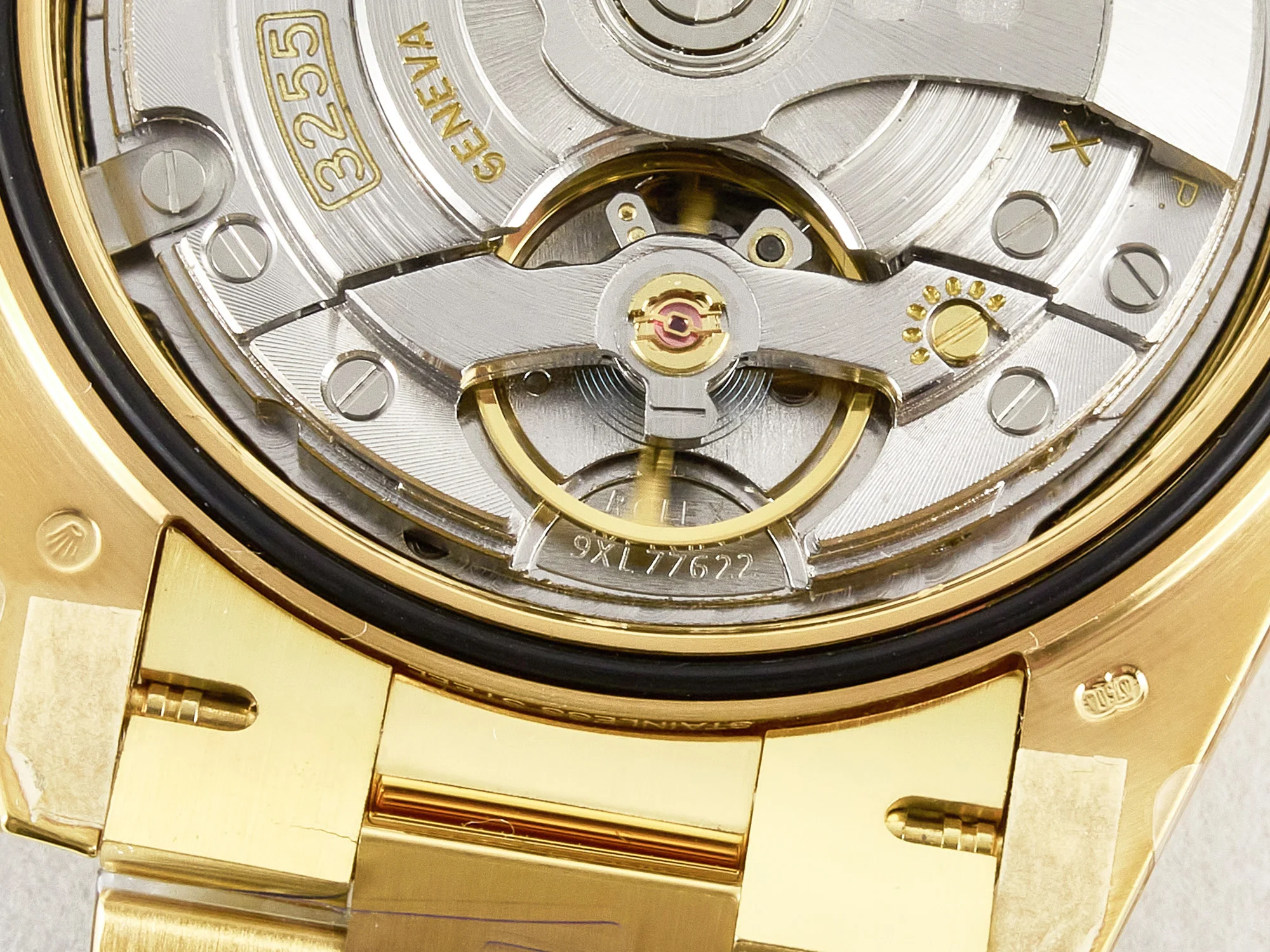 Day Date 40 228238 ARF 904L Steel Gold Stick Dial on President Bracelet VR3255