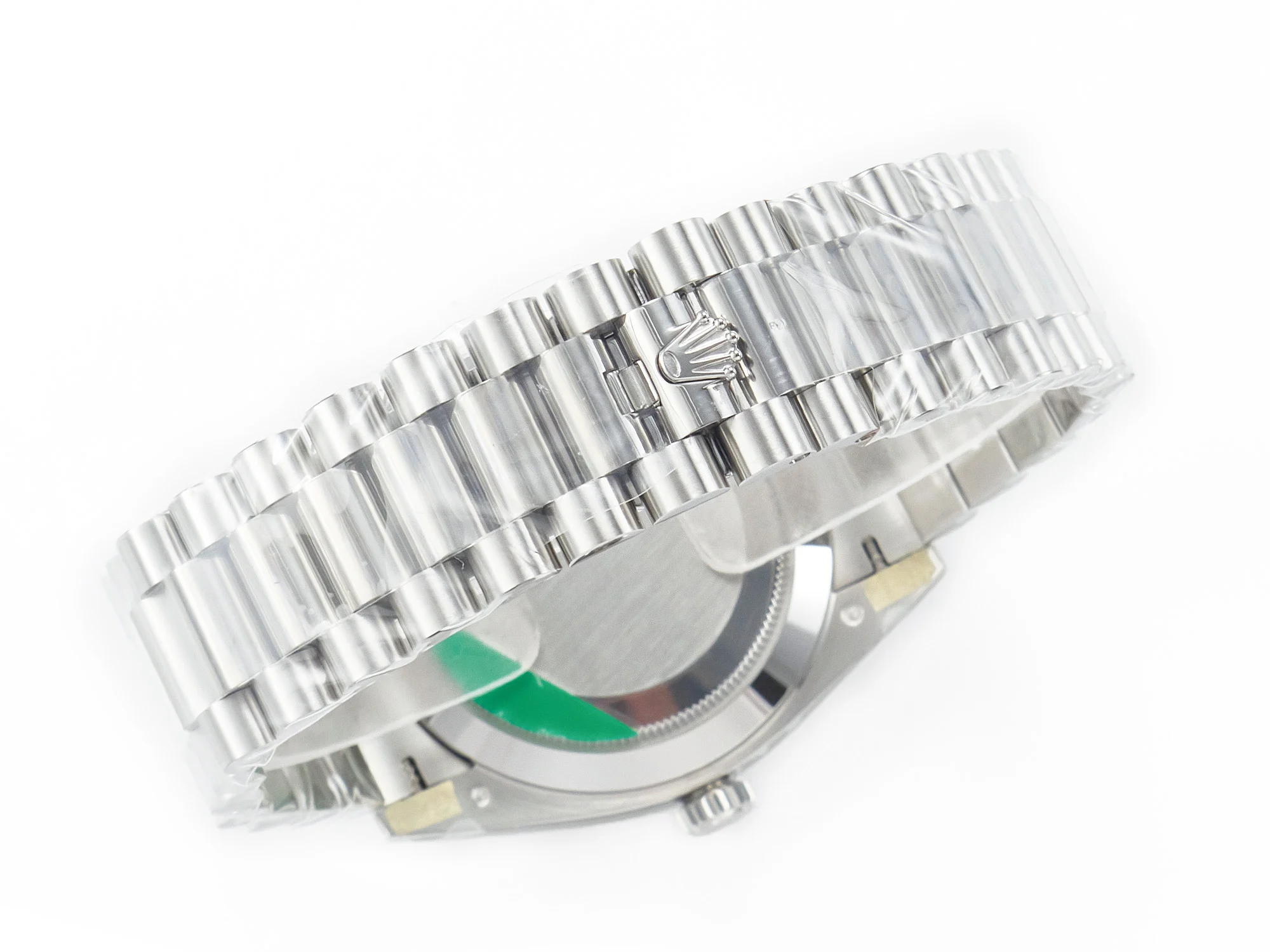 DayDate 40 228239 ARF 904L Steel Grey Stick Dial on President Bracelet VR3255