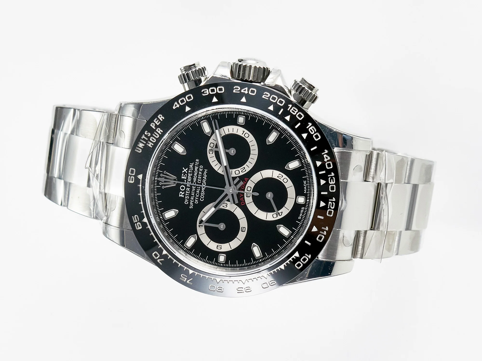 Daytona 116500 VSF 1:1 Best Edition 904L Steel Black Dial on SS Bracelet DD4130