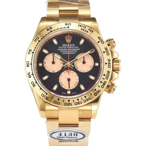 Daytona 116508 Black/Champagne Index “Newman” Dial in Yellow Gold