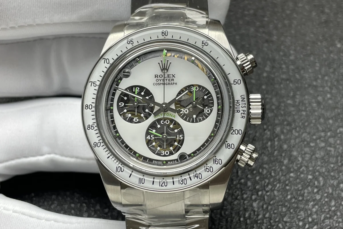 Daytona 116508 Neon Artisans de Genève Unveils White Dial in Steel
