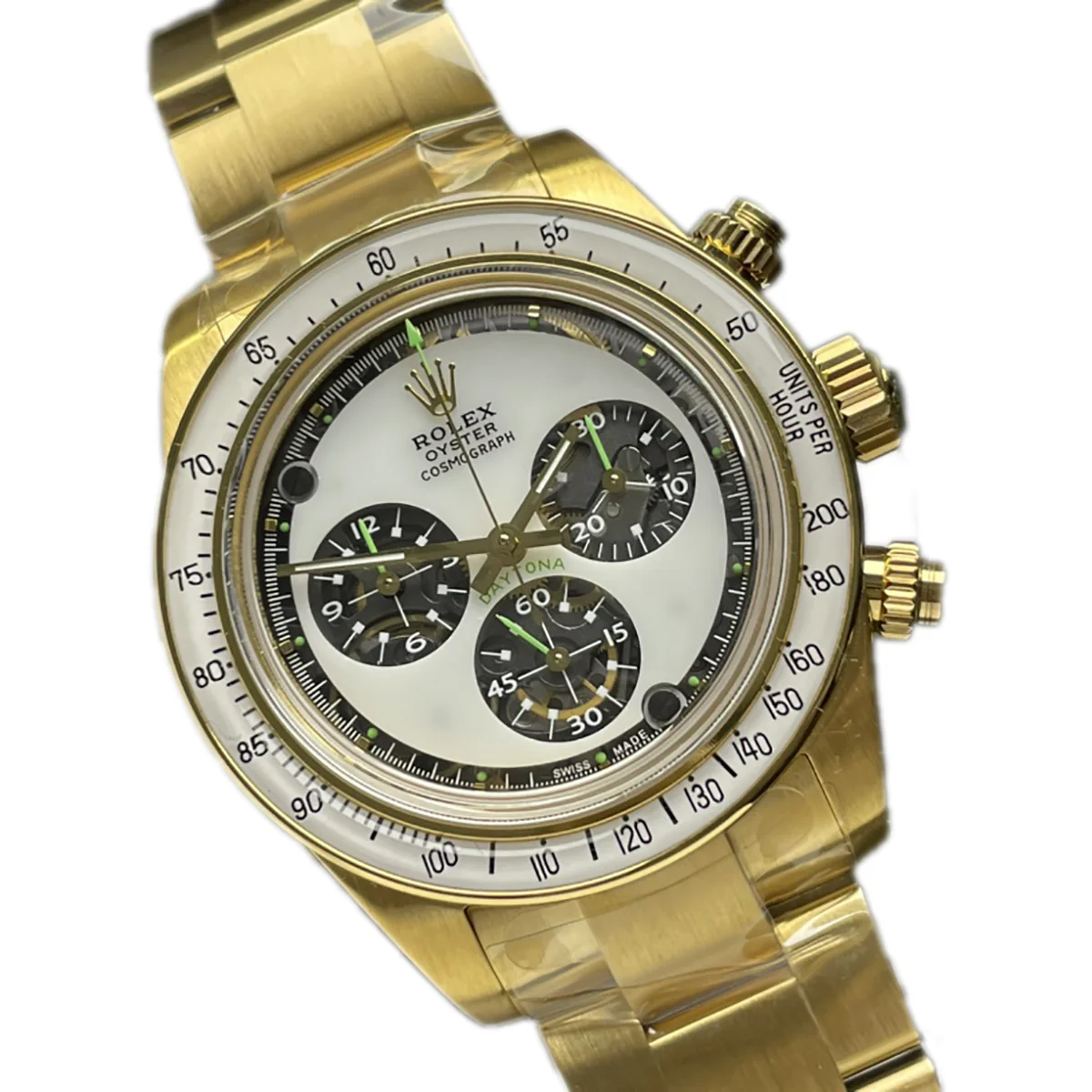 Daytona 116508 Neon Artisans de Genève Unveils White Dial in Yellow Gold