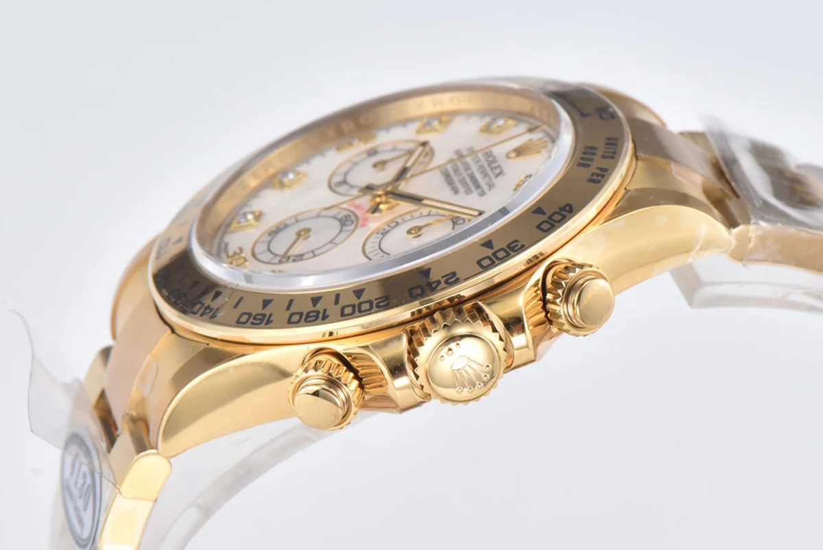 Daytona 116508 White Dial with Diamond Marker in Yellow Gold