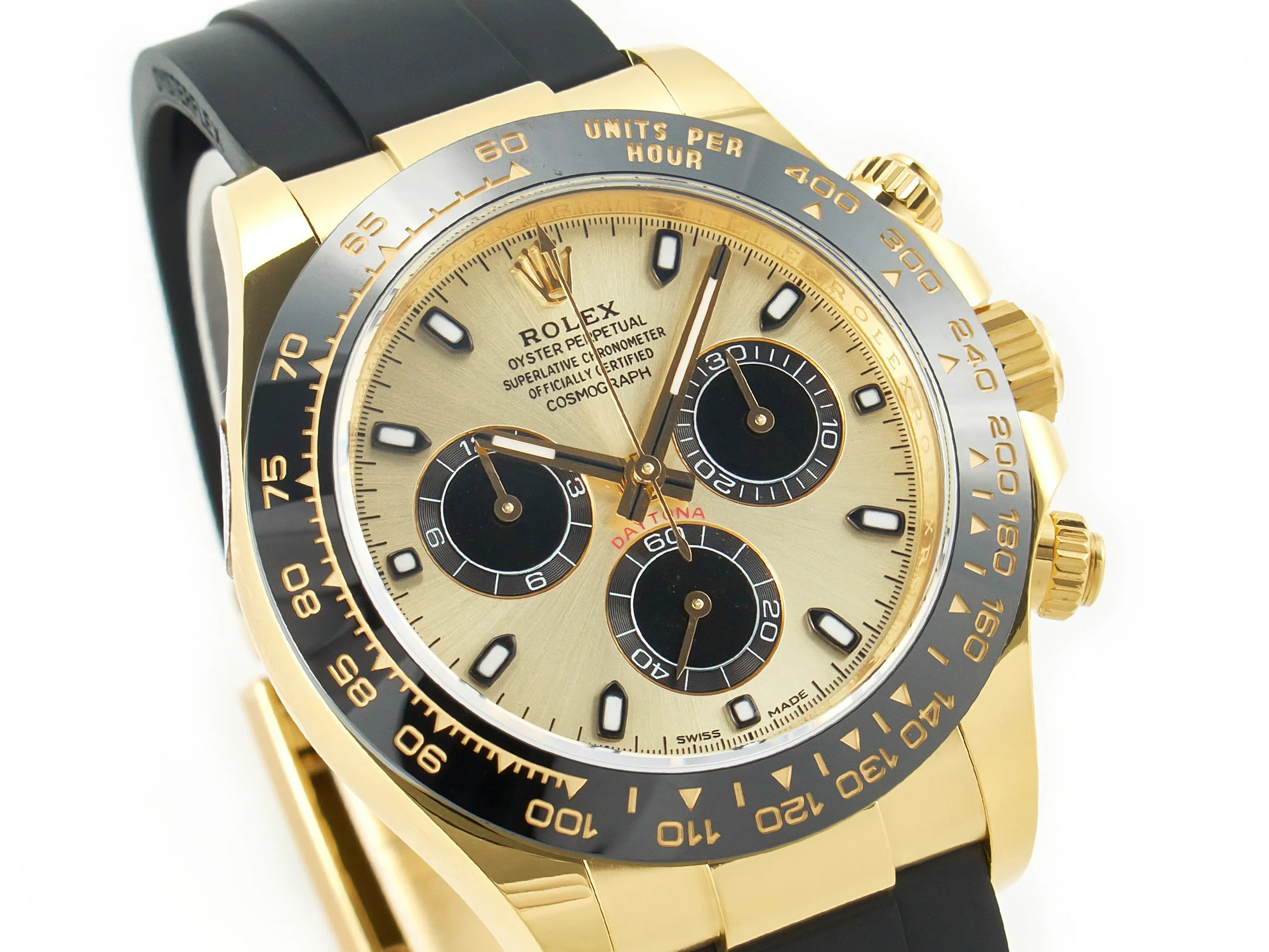 Daytona 116518 APS 1:1 Best Edition 904L SS Case YG Dial on Oysterflex Strap SH4130 (Gain Weight)