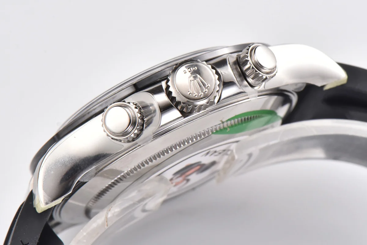 Daytona 116519 Slate Grey Dial in White Gold on Rubber Strap