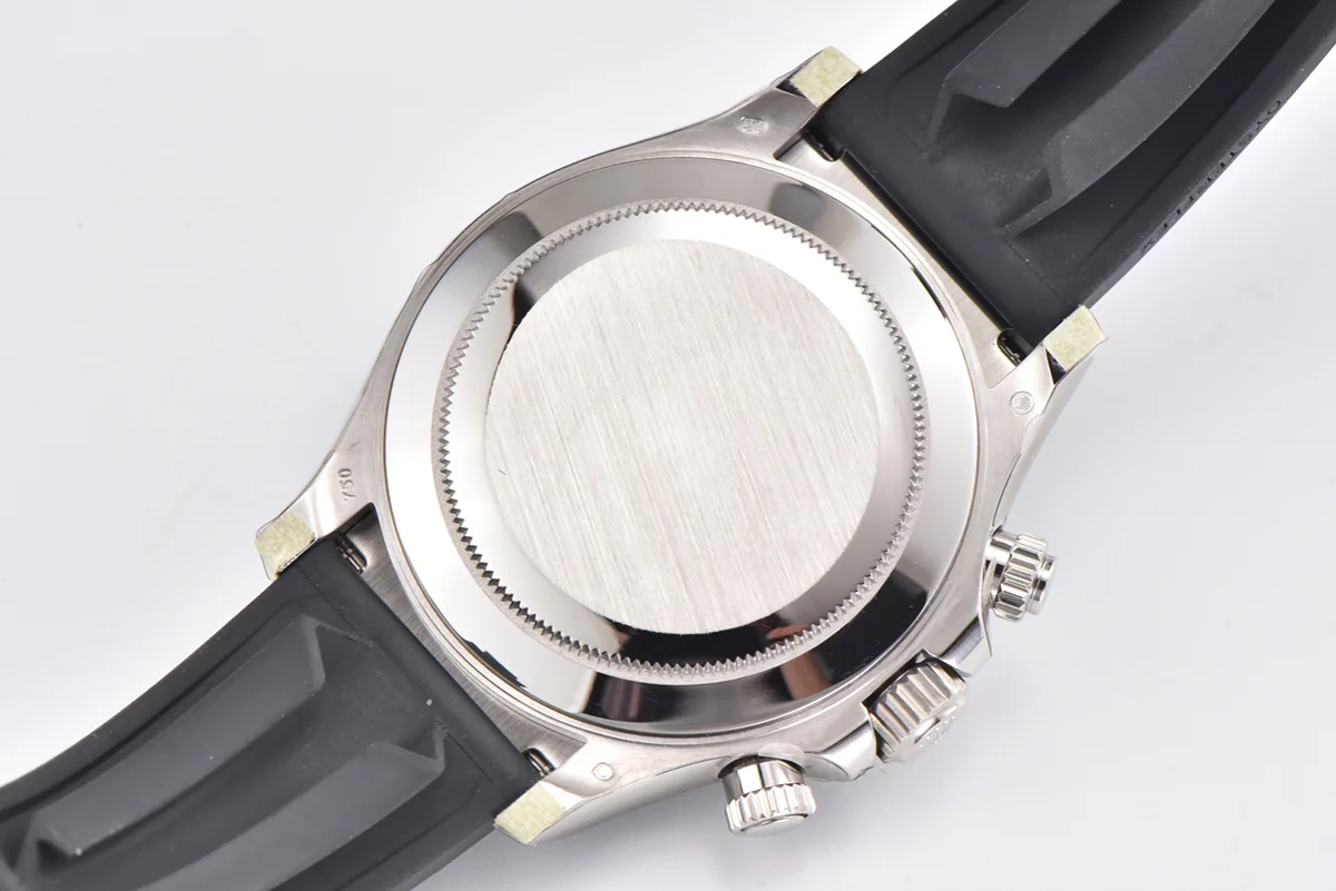 Daytona 116519 Slate Grey Dial in White Gold on Rubber Strap