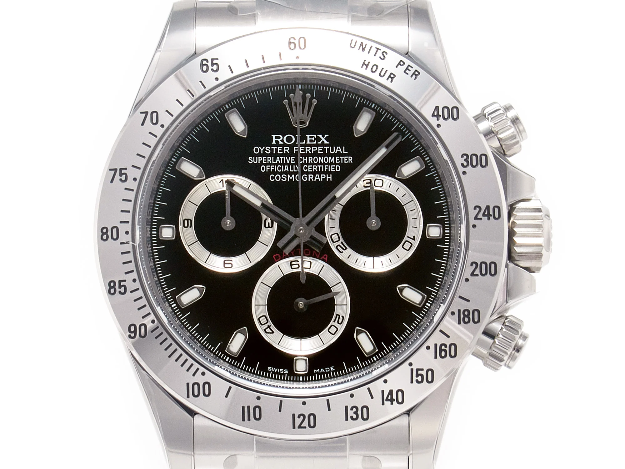 Daytona 116520 Clean 1:1 Best Edition 904L SS Case and Bracelet Black Dial SA4130 V3