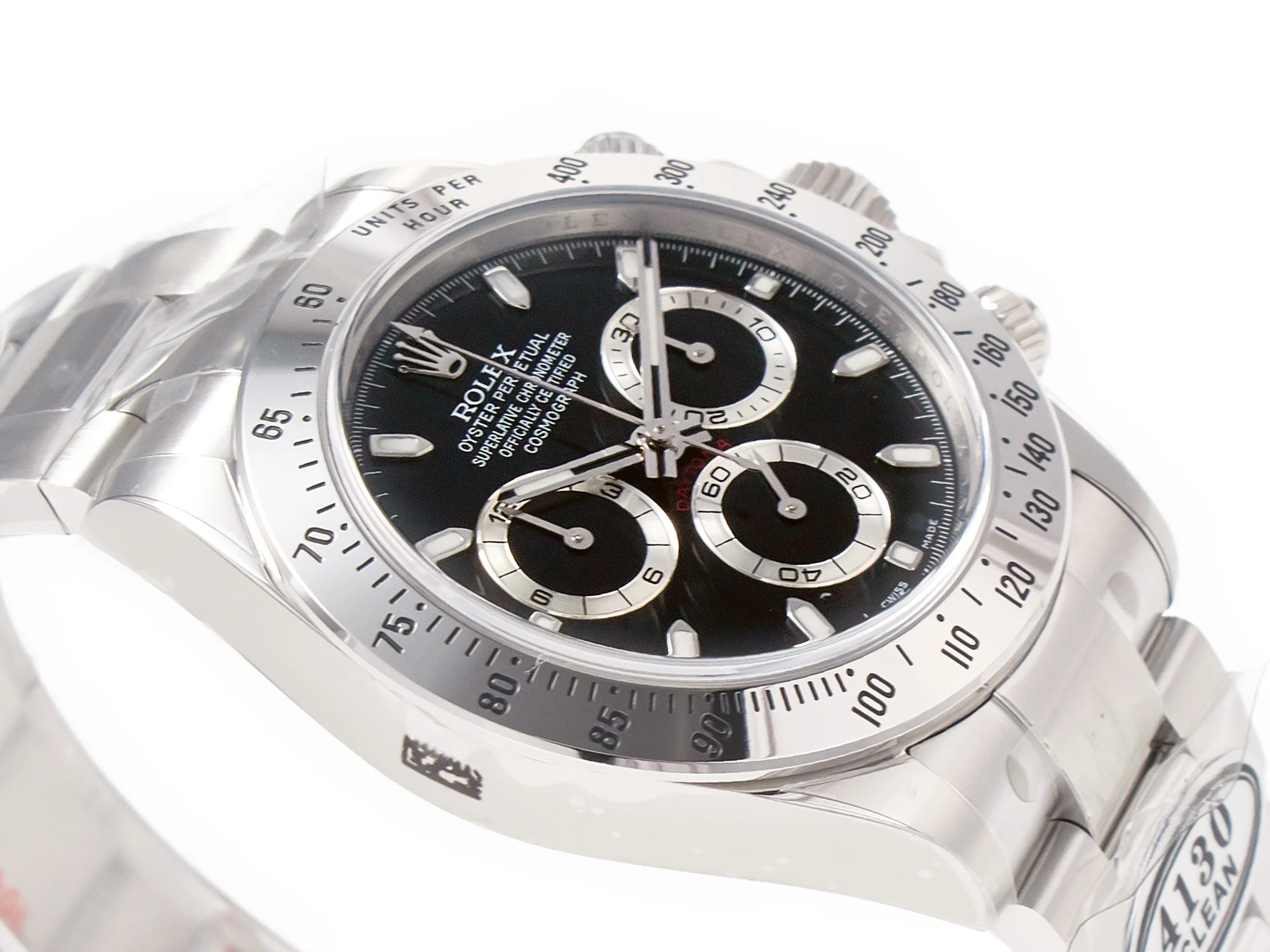 Daytona 116520 Clean 1:1 Best Edition 904L SS Case and Bracelet Black Dial SA4130 V3