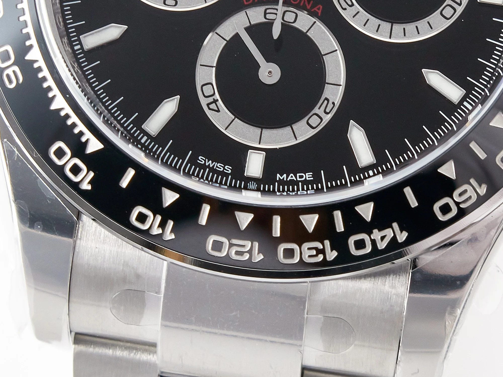 Daytona 126500 Clean 1:1 Best Edition 904L SS Case and Bracelet Black Dial SH4131