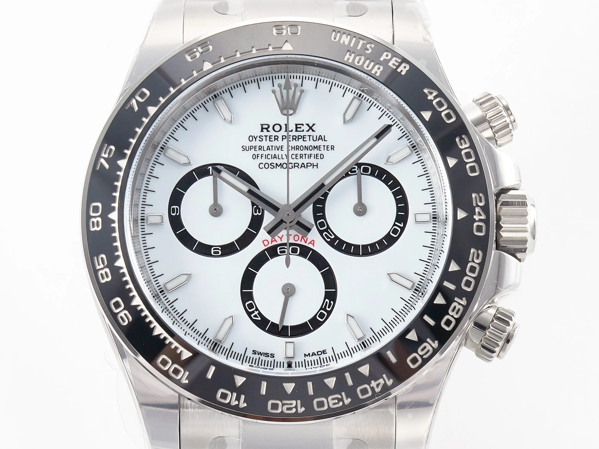 Daytona 126500 Panda Clean 1:1 Best Edition 904L SS Case and Bracelet White Dial SH4131