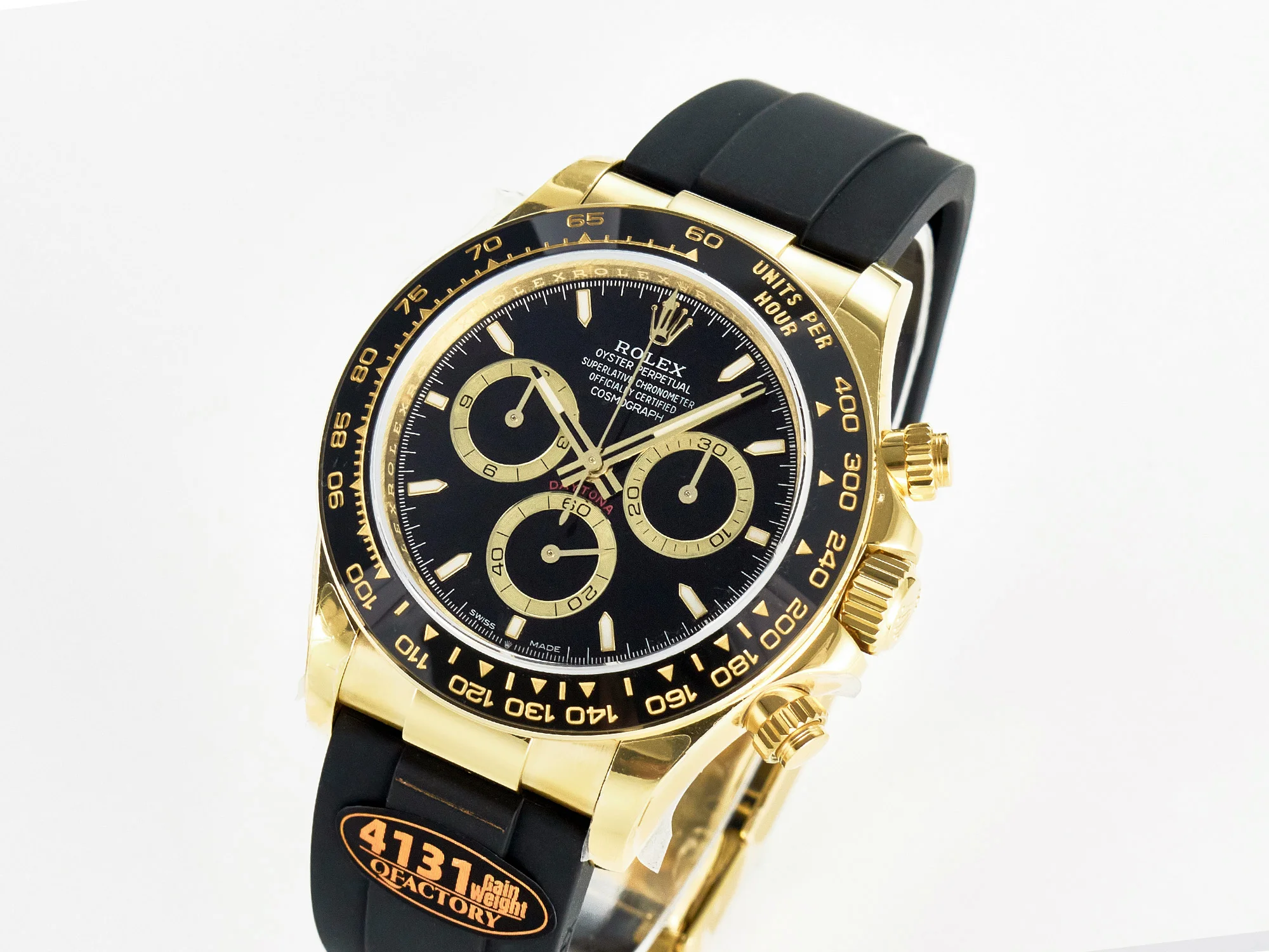 Daytona 126518 QF 1:1 Best Edition Black Dial on Oysterflex Strap SH4131 V6(Gain Weight)