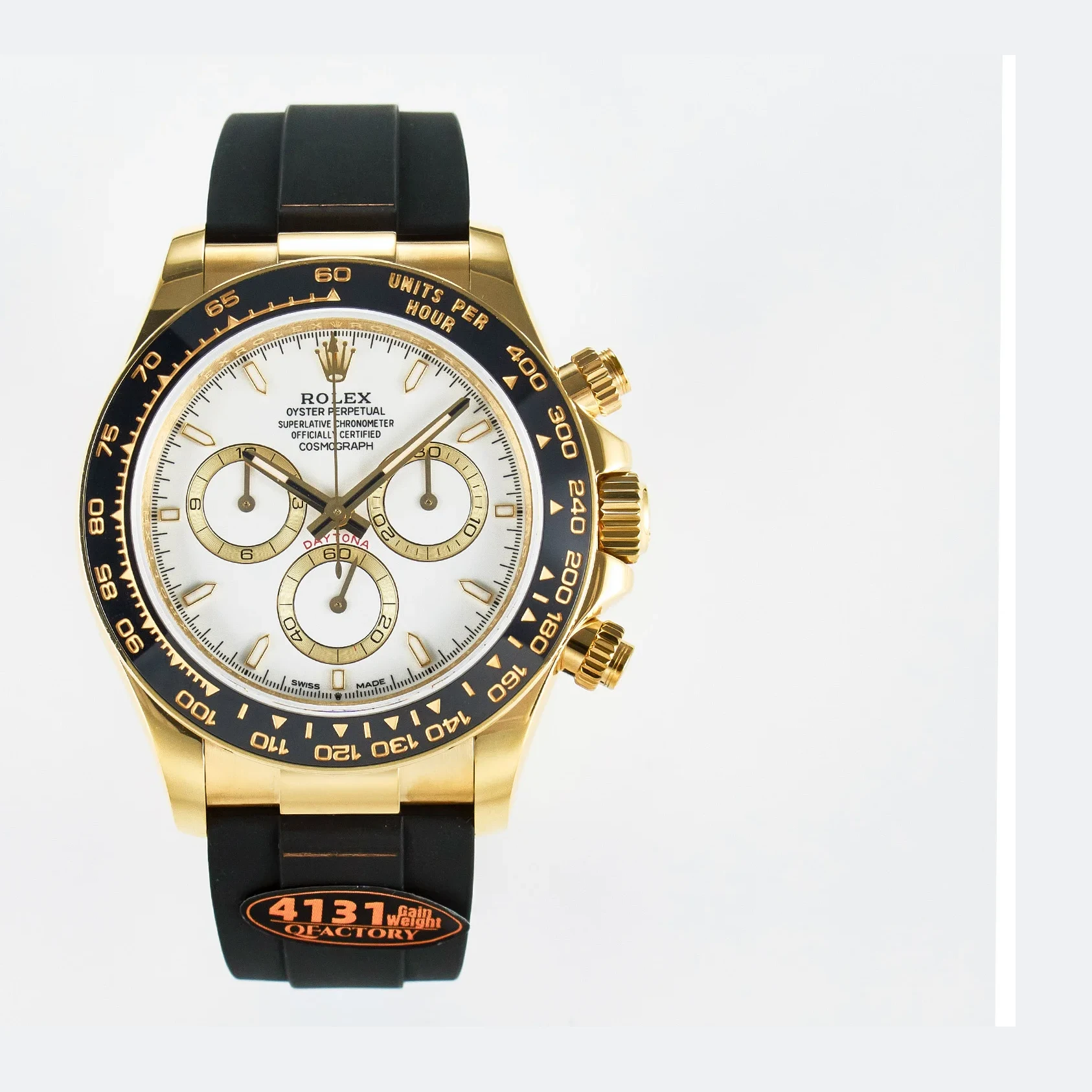 Daytona 126518 QF 1:1 Best Edition White Dial on Oysterflex Strap SH4131 V6(Gain Weight)