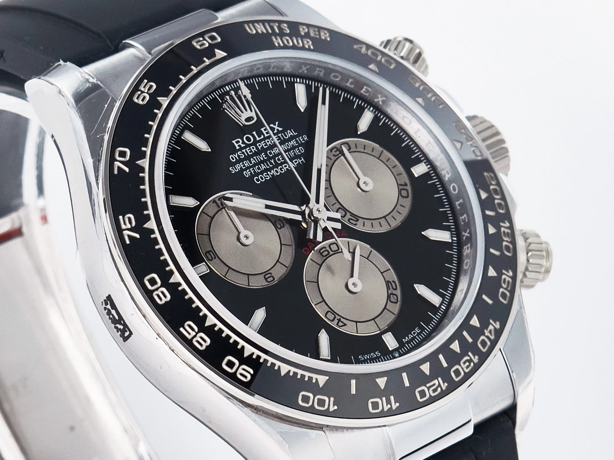 Daytona 126519 QF 1:1 Best Edition Black/Silver Dial on Oysterflex Strap SH4131 V6(Gain Weight)