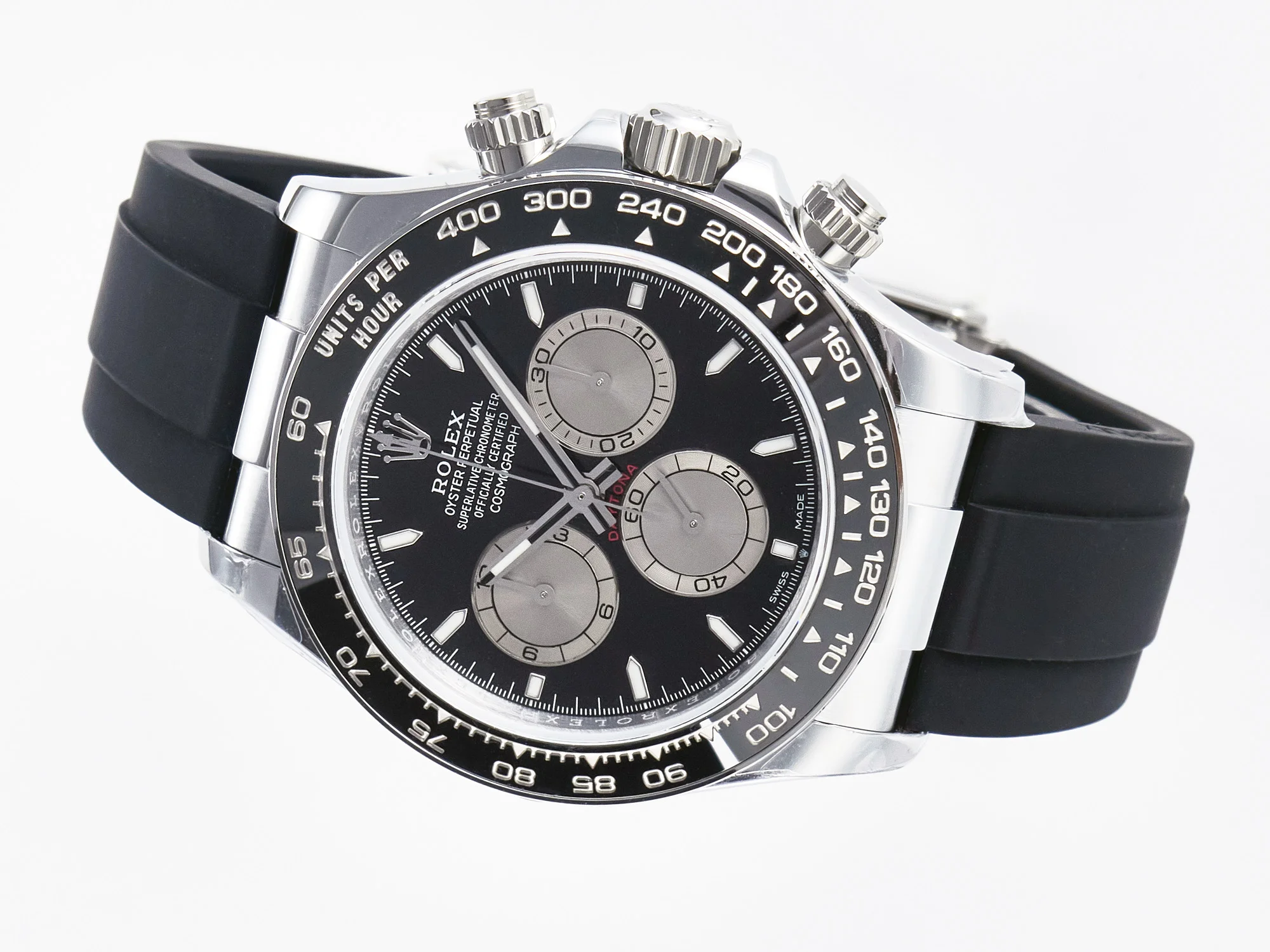 Daytona 126519 QF 1:1 Best Edition Black/Silver Dial on Oysterflex Strap SH4131 V6(Gain Weight)