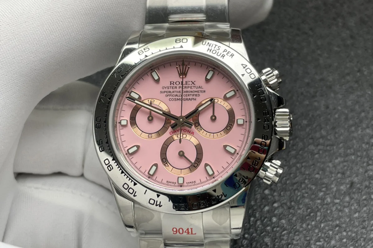 Daytona Pink Dial in White Gold