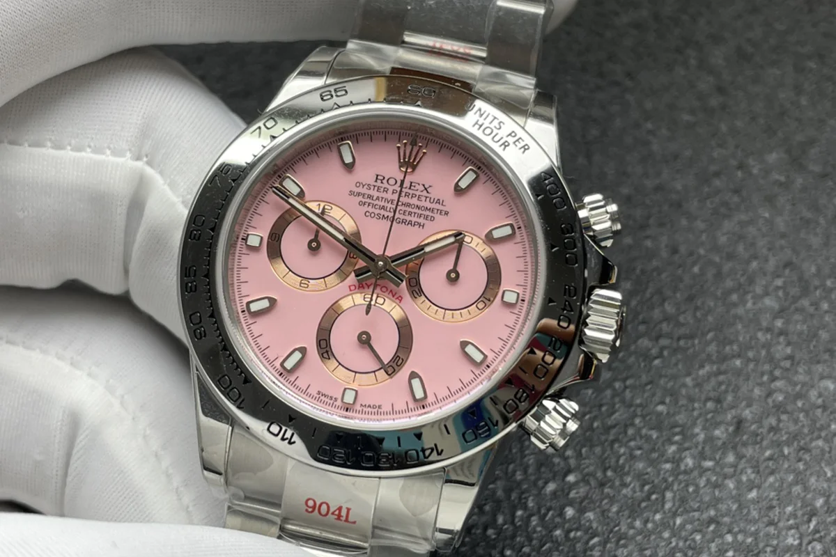 Daytona Pink Dial in White Gold