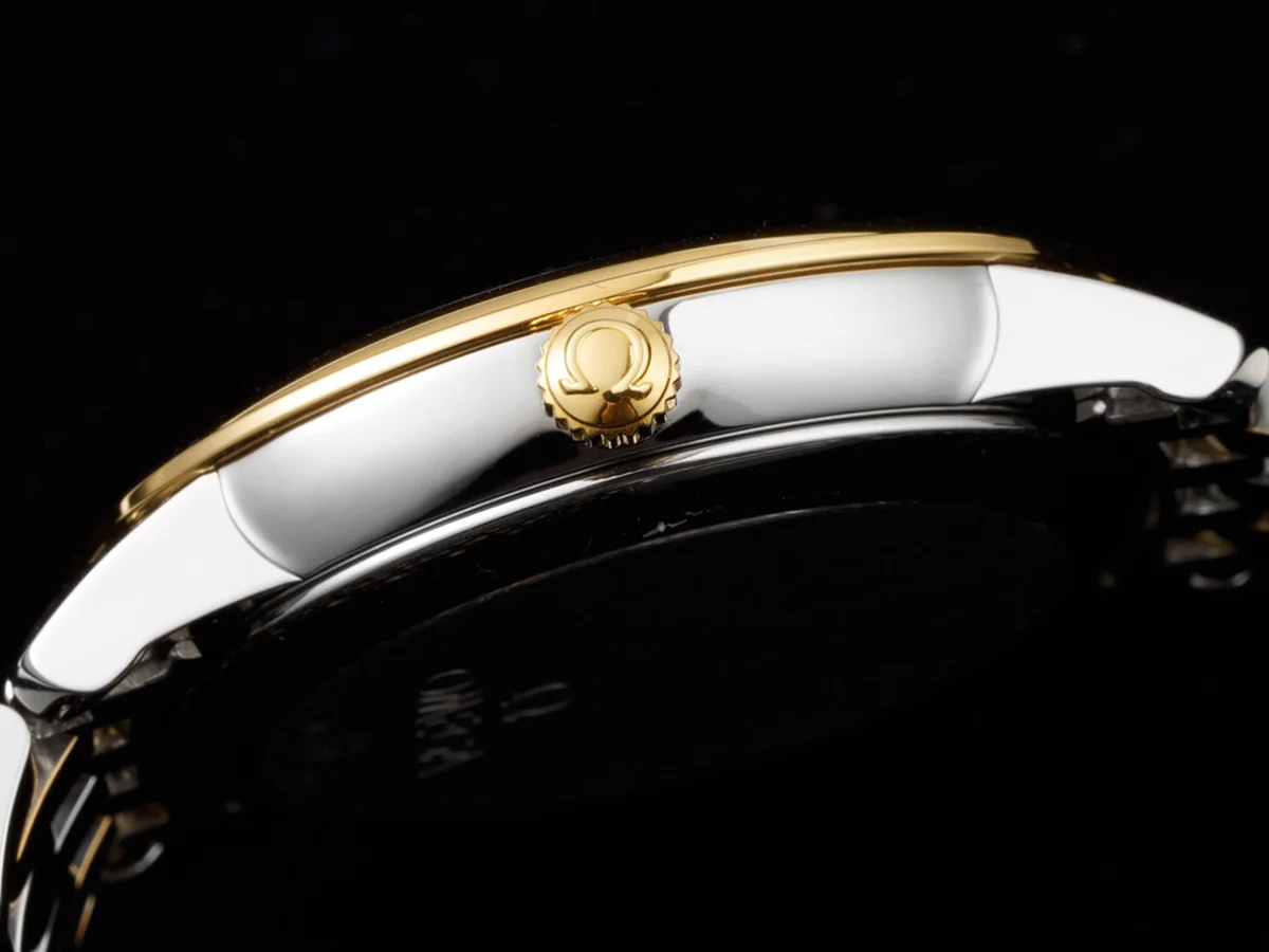 De Ville Co-Axial Chronometer 36.8mm Champagne Dial in Steel/Yellow Gold on Bracelet