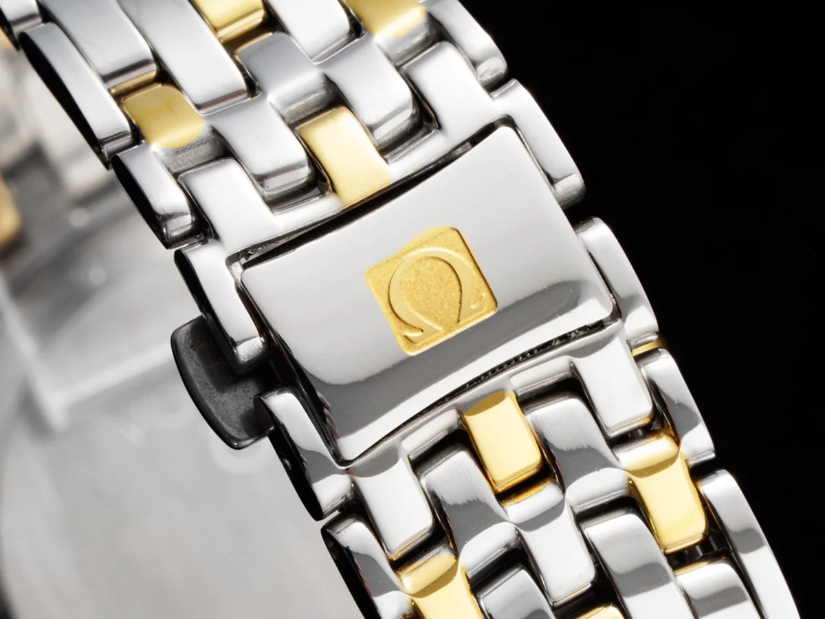 De Ville Co-Axial Chronometer 36.8mm Champagne Dial in Steel/Yellow Gold on Bracelet