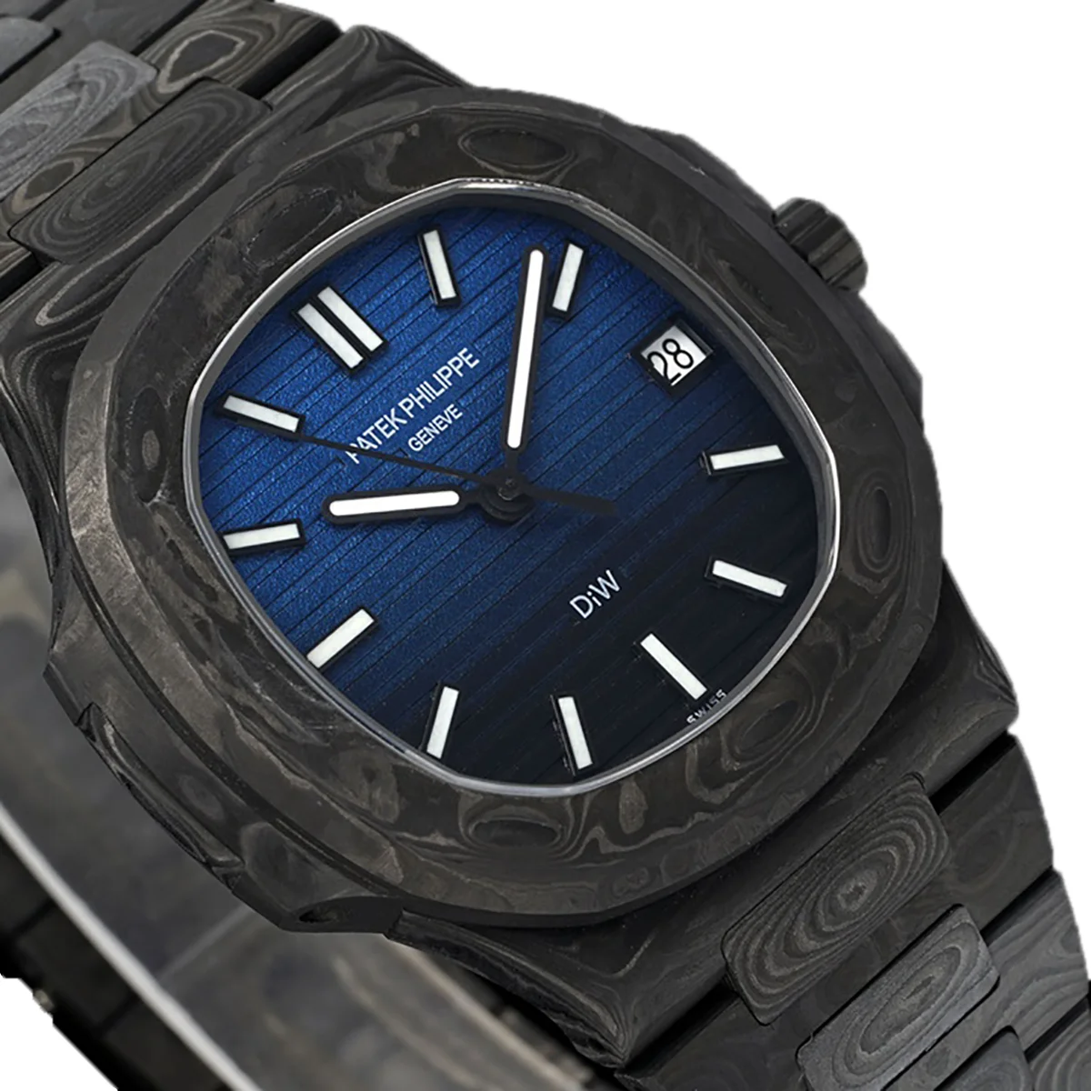 DiW Carbon Nautilus 5711/1A “G Blue Black Grail”