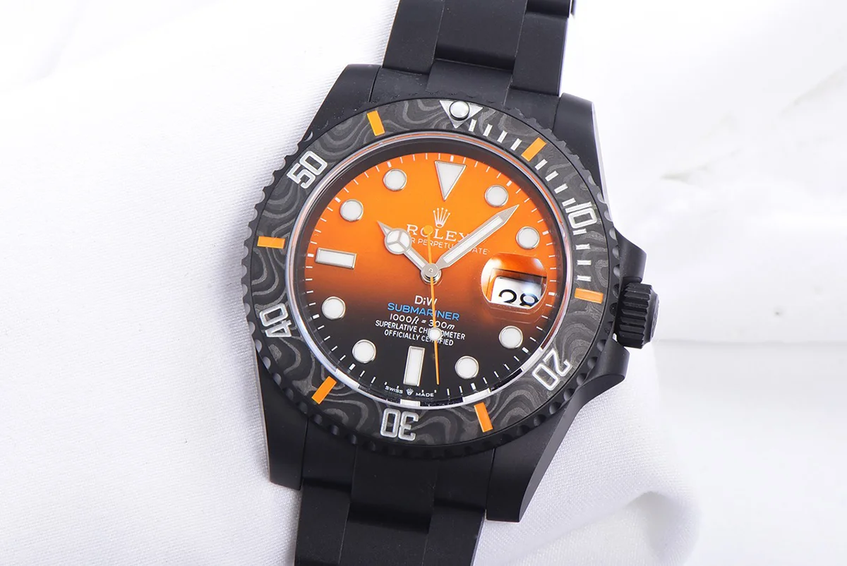 DIW Submariner Black/Orange Dial