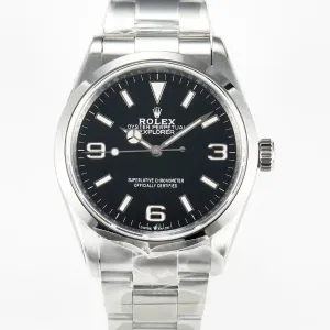 Explorer 36 904L Steel KRF 1:1 Best Edition Black Dial on SS Bracelet A2824 V2