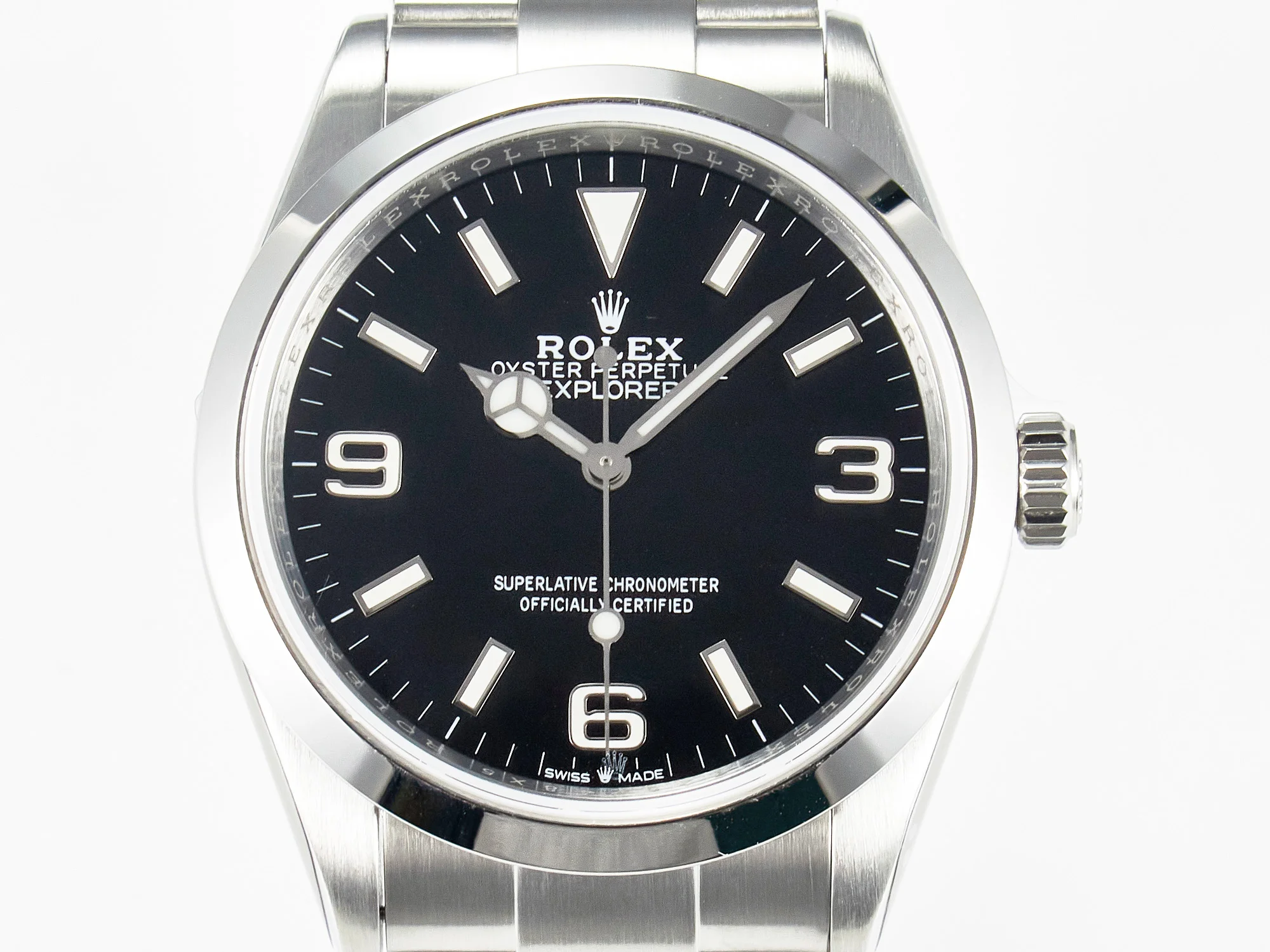 Explorer 36 904L Steel KRF 1:1 Best Edition Black Dial on SS Bracelet SW200 V2