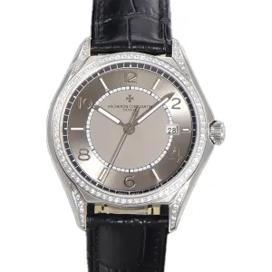 Fiftysix Grey Dial with Diamond Bezel in Steel Ref: 4600E